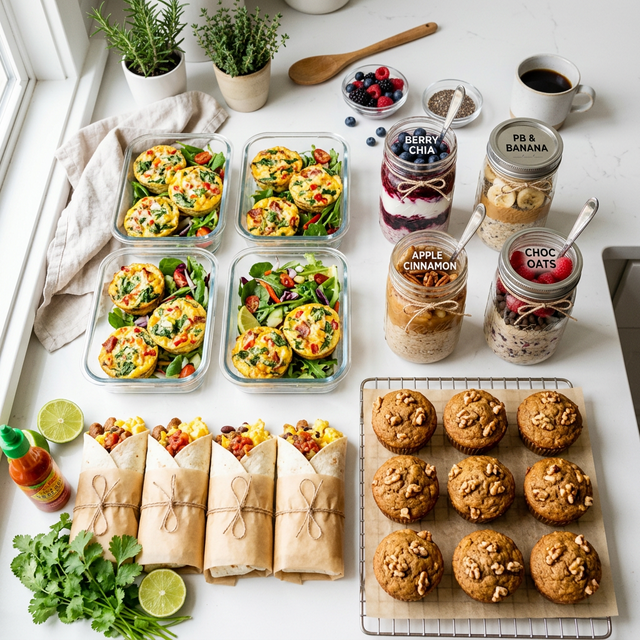GF Breakfast Meal Prep: 7 Make-Ahead Breakfasts (Grab & Go)