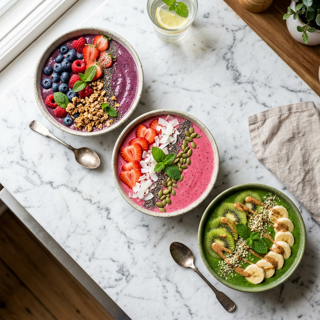 8 Gorgeous Gluten-Free Smoothie Bowl Recipes (10 Minutes, Loaded with Protein)