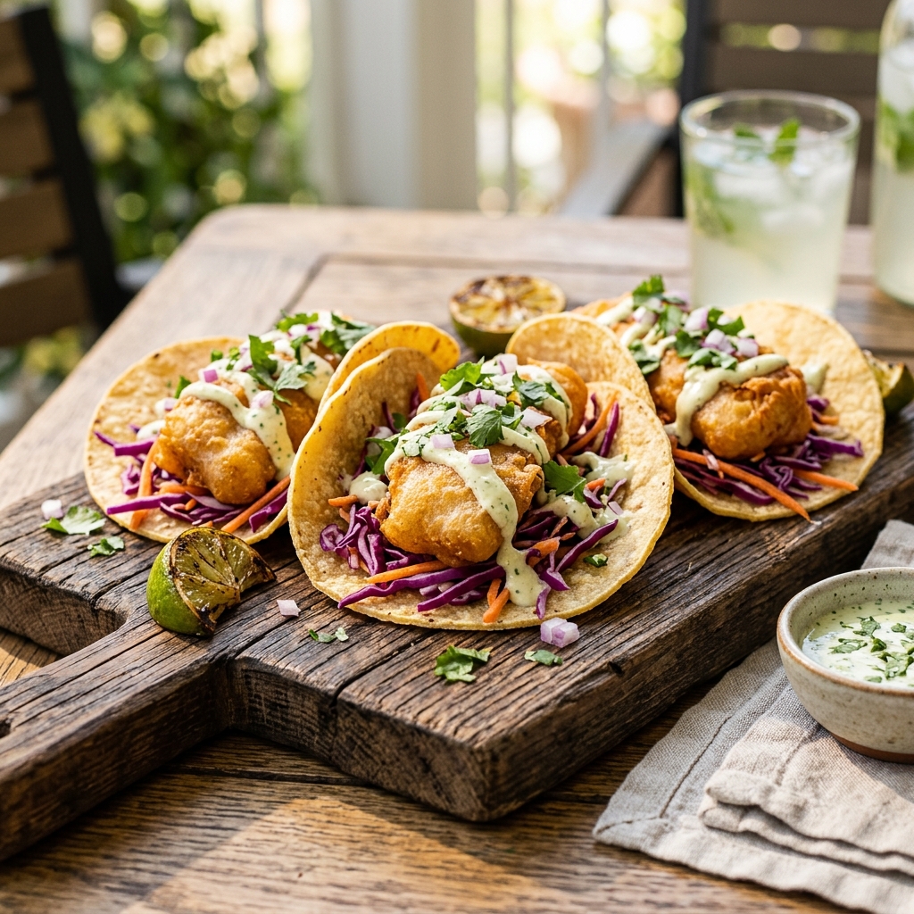 Crispy Gluten-Free Fish Tacos With Lime Crema: Better Than Any Beach Bar